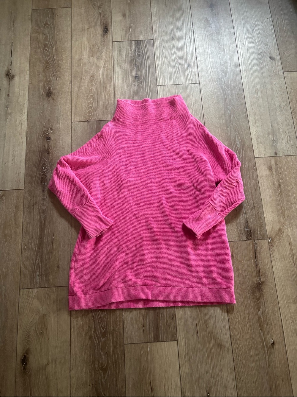 Free People Ottoman Slouchy Tunic in Electric Pink  size small
